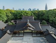 内拝殿・空撮